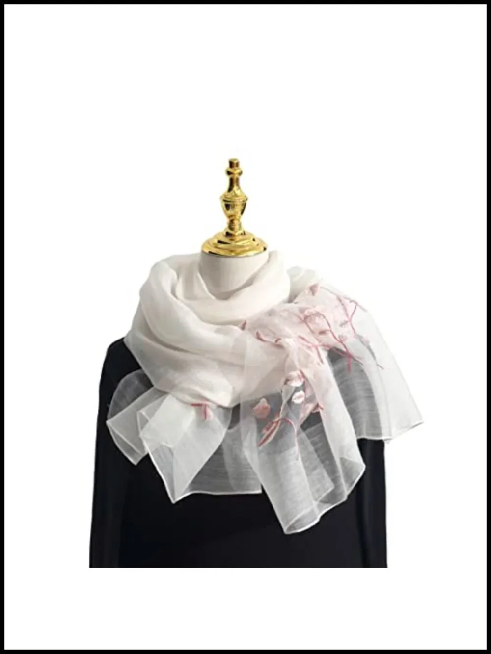 Wool Silk Pashmina Shawl Wrap Long Scarf
